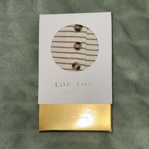 Lou Lou & Company Kids Matching Set - Cream and Black Stripes